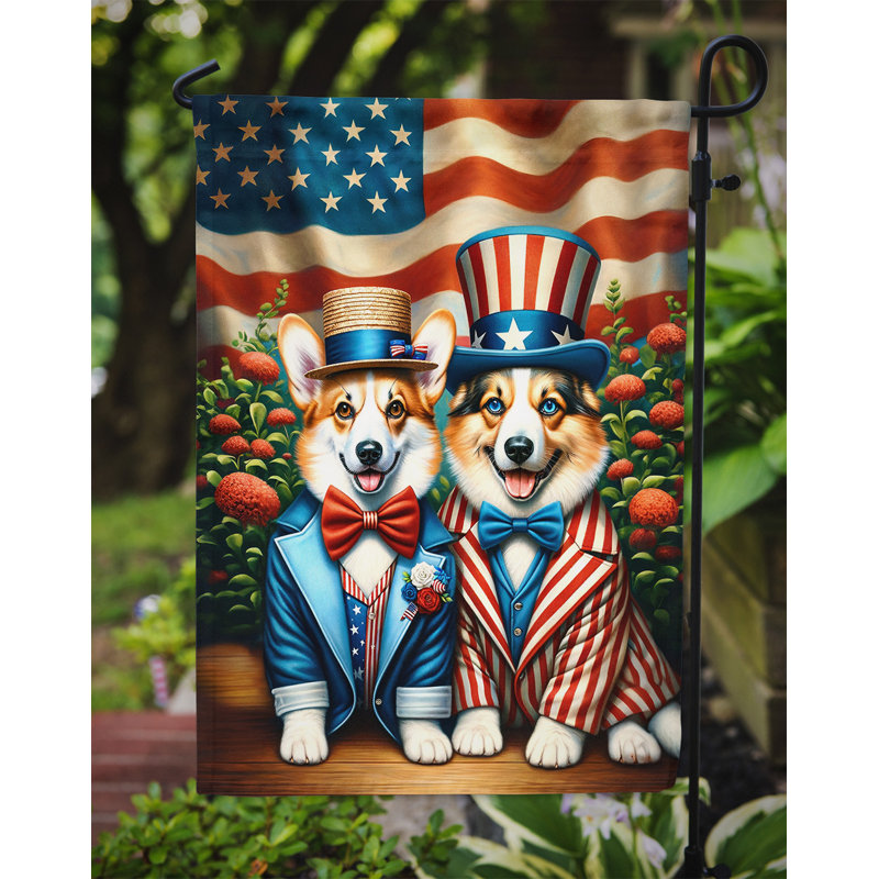 Drapeau All American Garden, Corgi blond