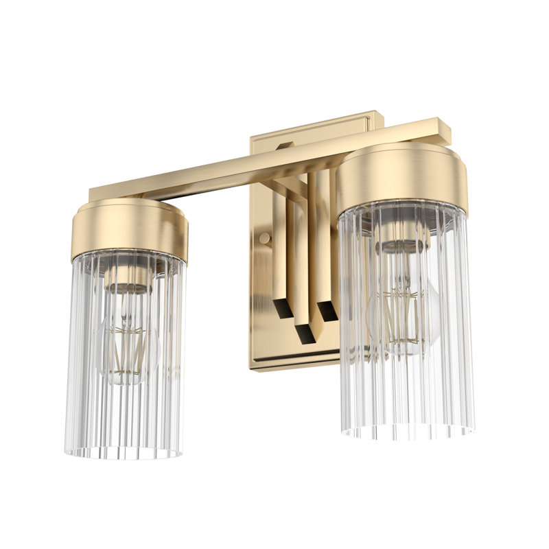 Alturas Gold Dimmable 2-Light Modern Vanity Fixture