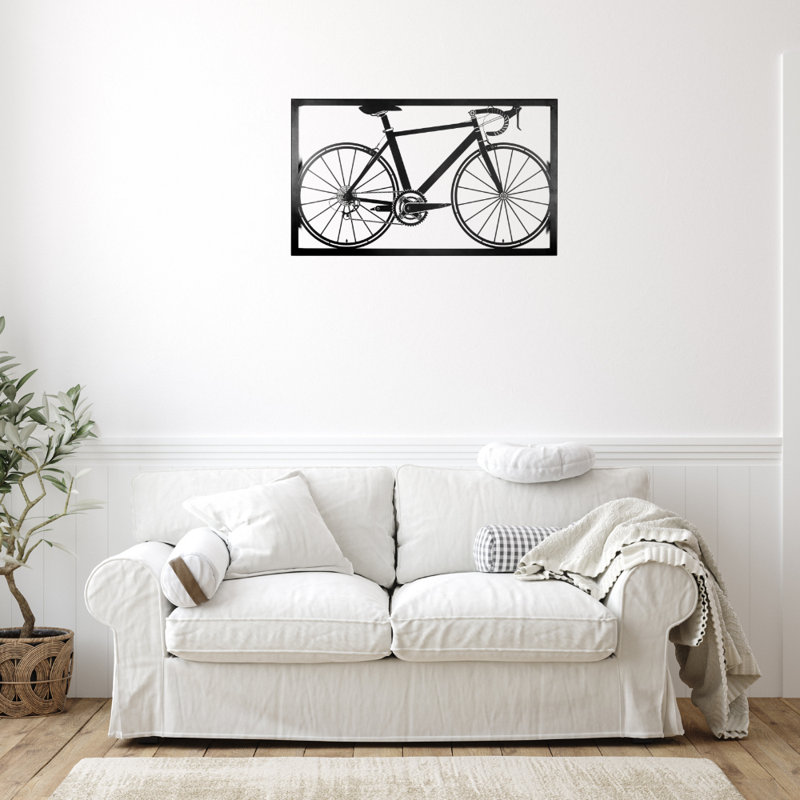 Wall Decor on Metal, Black