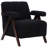 27.6" Wide Bouclé Upholstered Accent Chair With Solid Wood Legs, Mid-Century Modern Armchair-525496517