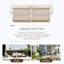 Canapé-lit d'extérieur en corde tissée pour 2 personnes Trexm, causeuse de patio suspendue avec coussins moelleux pour cour, balcon et cour-1211155892