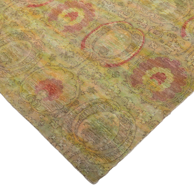 Green Samsara Wool Rug - 4'5" x 6'10"