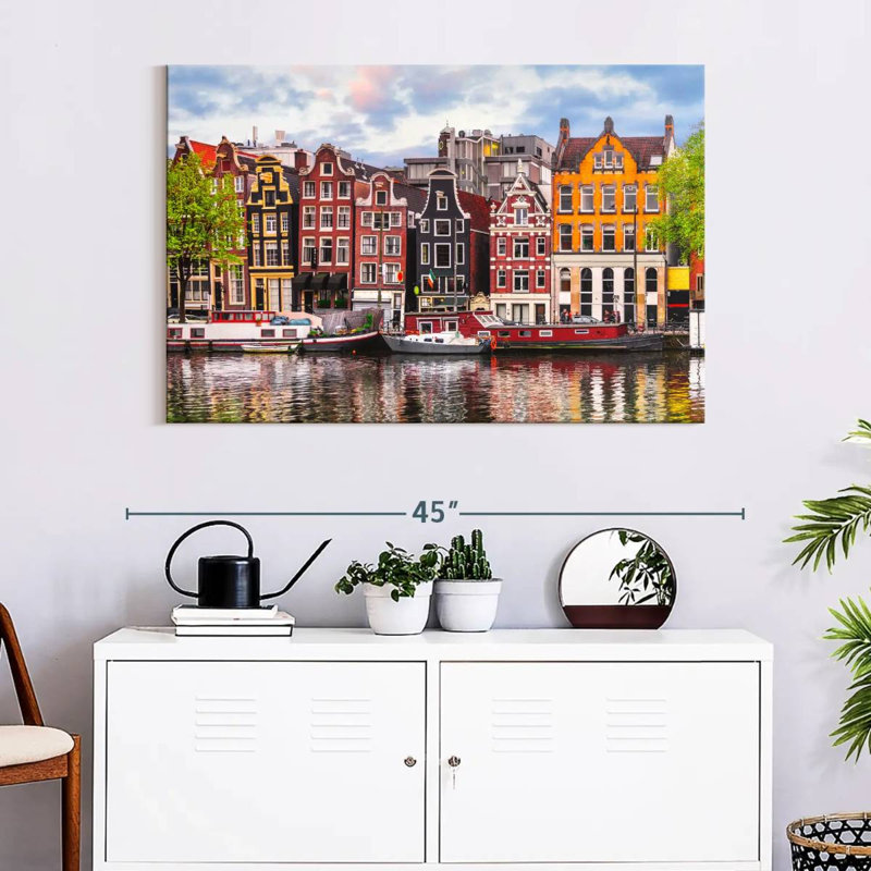 Maisons de canal Nicci Amsterdam, H 26 po x l 39 po
