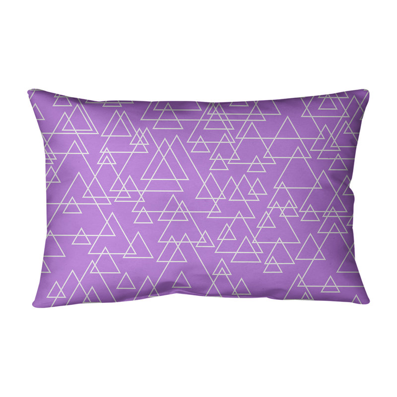 Oreiller rectangulaire Katelyn Elizabeth, 20 po x 20 po, Pas de bourre, Mauve