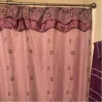 Searcy Floral Embroidered Semi-Sheer Single Shower Curtain Fleur de Lis Living Color: Chocolate