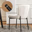 50 cm H Fabric Side Chair in Beige