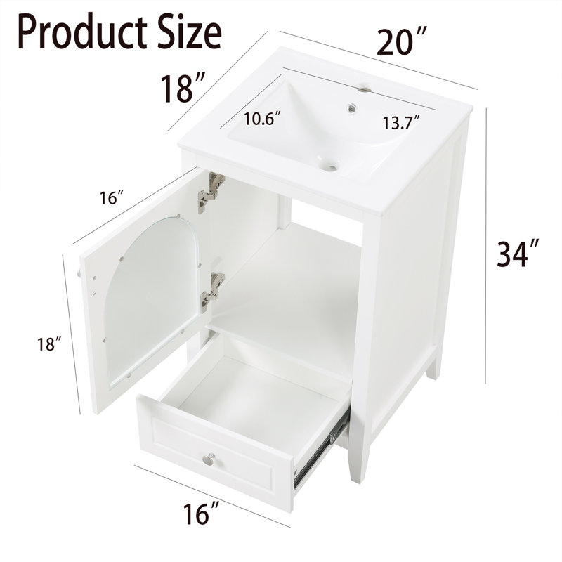 Meuble-lavabo de 20 po avec lavabo