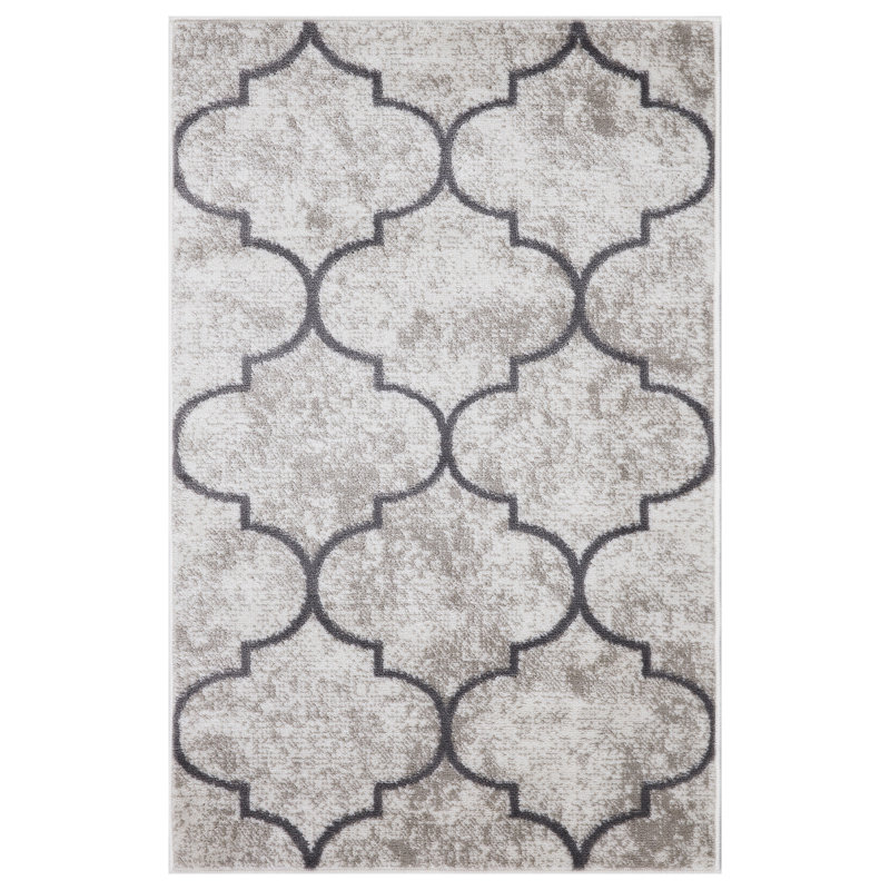 Maroc ivoire marocain ivoire sans treillis, Rectangle 2 pi 7 po x 4 pi 1 po