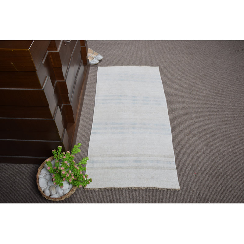 Tapis kilim turc rétro vintage avec motif bohème rustique tissé à la main pour un décor naturel élégant