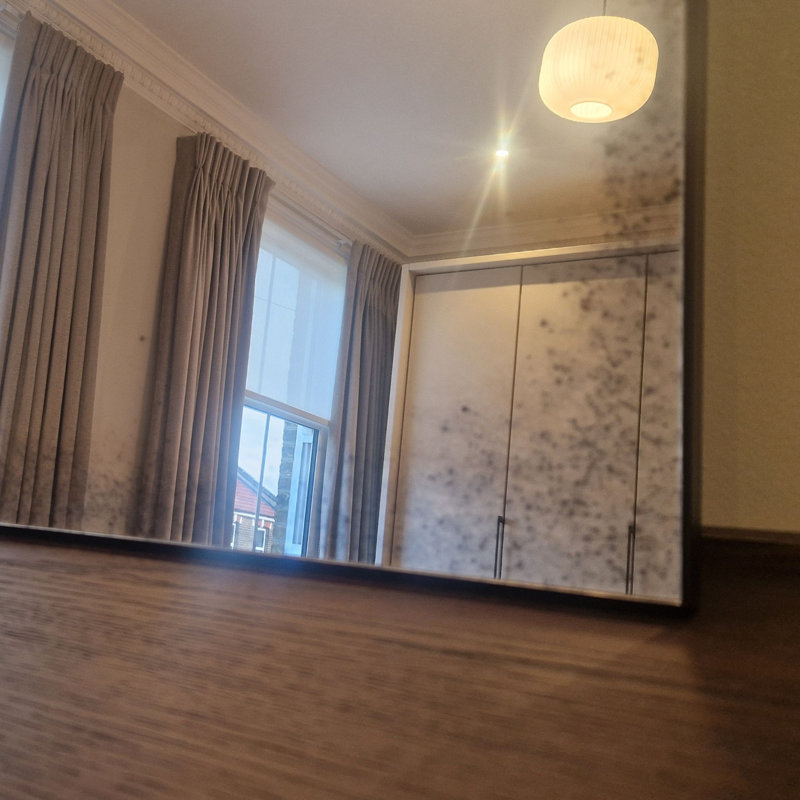 Arched Full Length Antiqued Mirror
