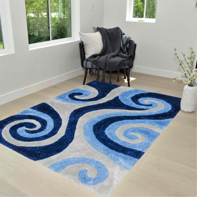 Tapis modernes fabriqués à la main 5 pi x 7 pi Handcraft Rugs 3-D-805