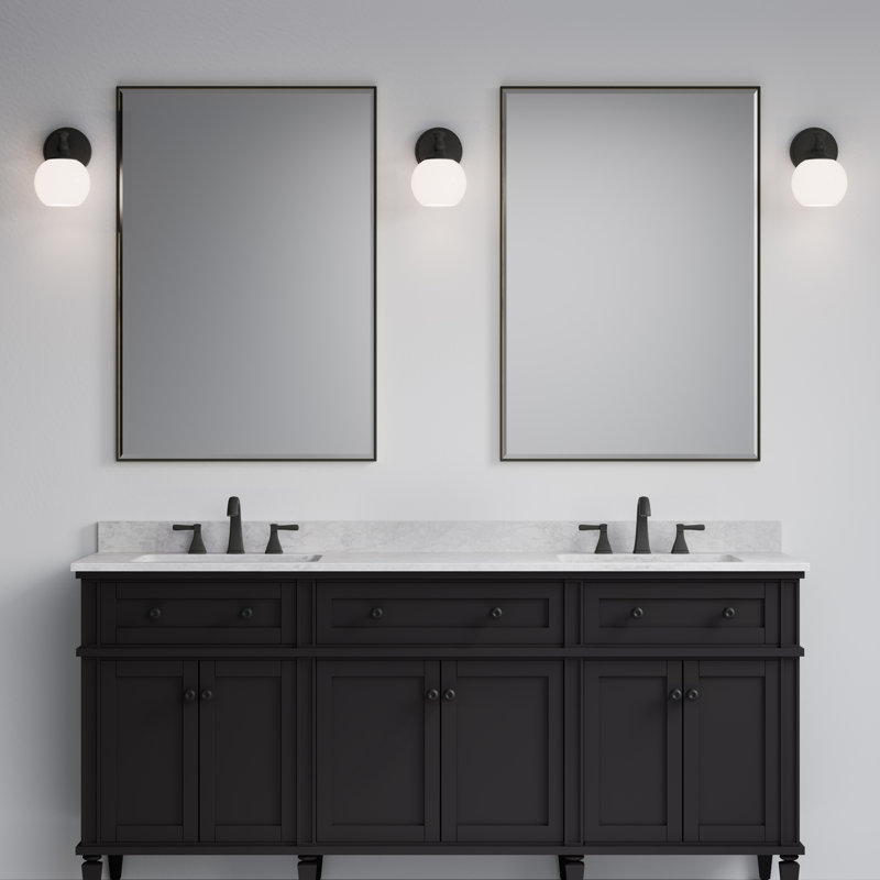 Orlisse 8.5" High 1-Light Wall Sconce, Black