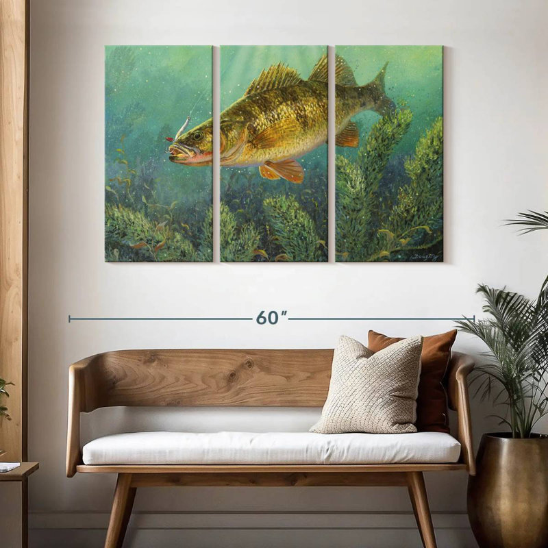 Poisson perchoir Brampt, H 32 po x l 50 po
