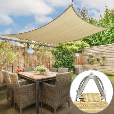 Voile d'ombrage rectangulaire Royal Shade Pro Ring