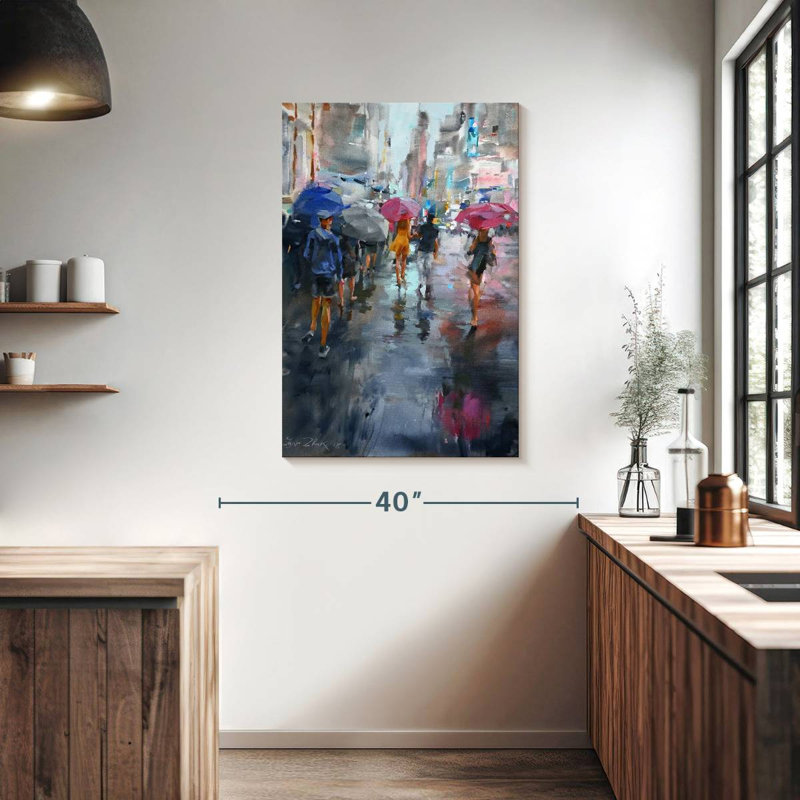 It's Raining, 39" H x 26" W
