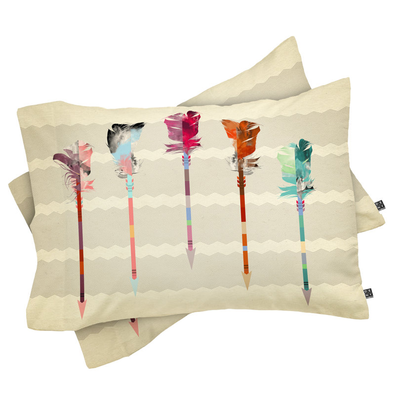 Iveta Abolina Feathered Arrows Pillowcase, King