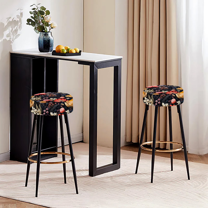 Donne - Ensemble de 2 tabourets floraux