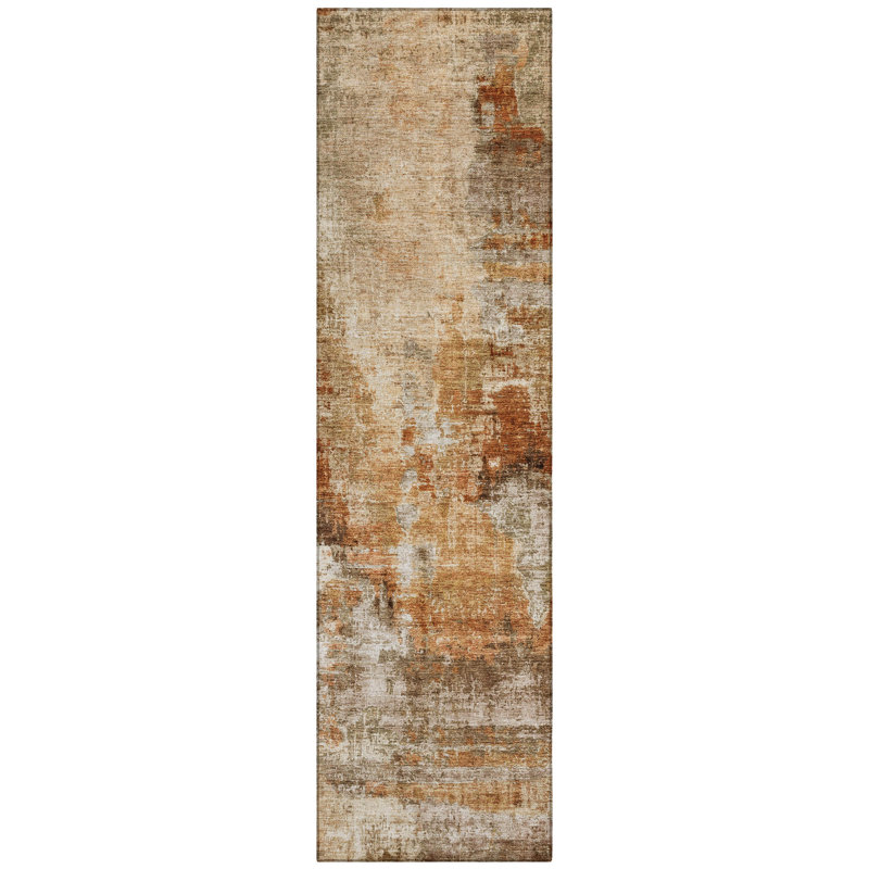Machine Washable Indoor/Outdoor Chantille ACN2300 Abstract Rug, Runner 2'3" x 7'6"