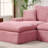 98.4" Corduroy Upholstered Modular Sofa, Compression Foam Bonless Sofa & Chaise with Cupholder and Side Pocket-1750224117