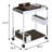 Serving Cart with Stemware Shelf