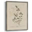 Impression florale vintage encadrée CLxxv - bois massif-142554896
