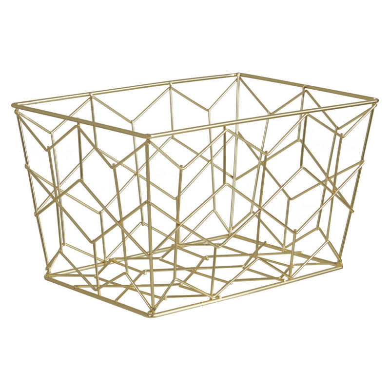 17 Stories Decorative Basket, Gold