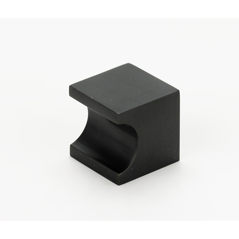 Poignée carrée Contemporary II de 3/4 po de longueur, Bronze, H 1 po x l 1 po x P 1 po