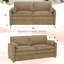 Canapé moelleux moderne 69 po avec coussin rembourré, canapé en chenille avec 2 coussins bien rembourrés, canapé 2 places pour le salon, la chambre à coucher-123429743
