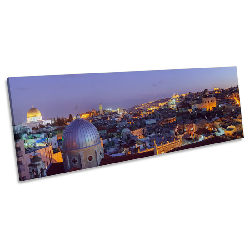 Jerusalem Israel - Wrapped Canvas Panoramic Print, 30.48cm H x 91.44cm W x 2cm D