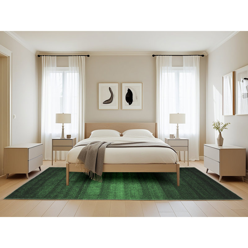 Washable Abstract Indoor Rug, Rectangle 5' x 8'