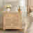 Timaj 30 inch Solid Wood brown Nightstand