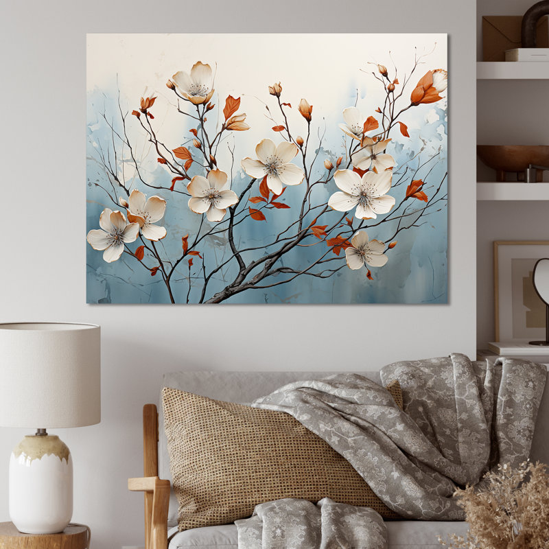 Cornouiller blanc Blossom Harmony VI - impression, Toile tendue, H 12 po x l 20 po x P 1 po