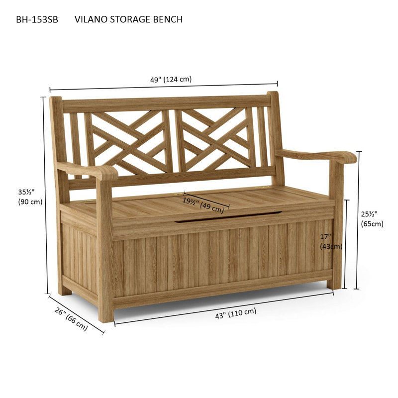Gregory Outdoor Teak Bench