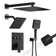 3-Function Dual Shower Head Pressure-Balanced Shower System With 4 Sprays Handheld
