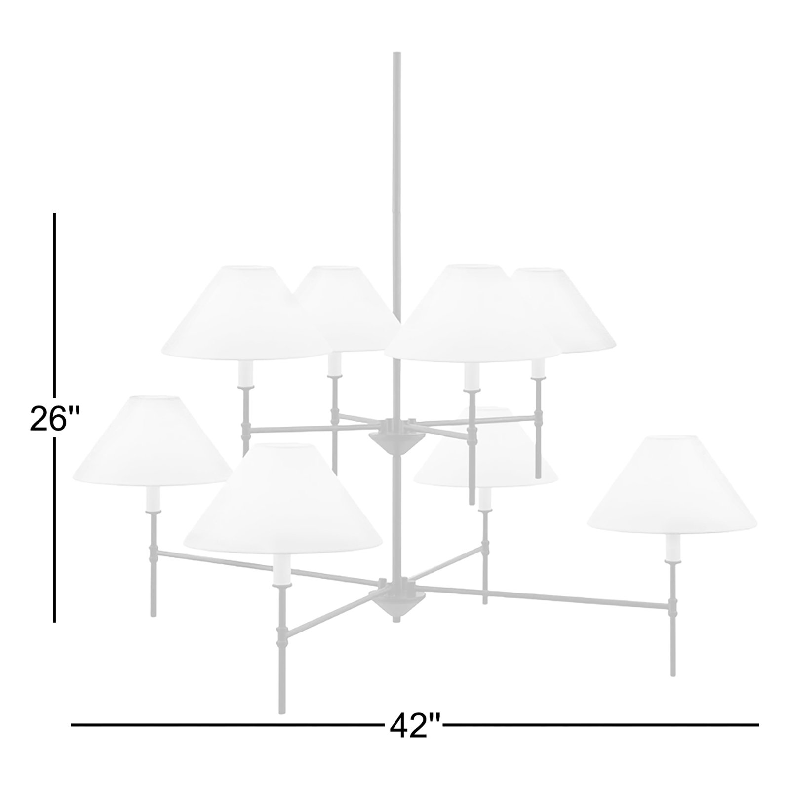 Alessandra Iron 8-Light Chandelier