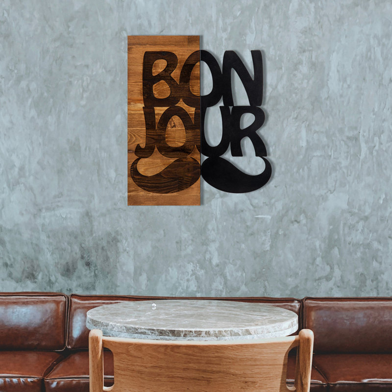 Décoration murale en bois