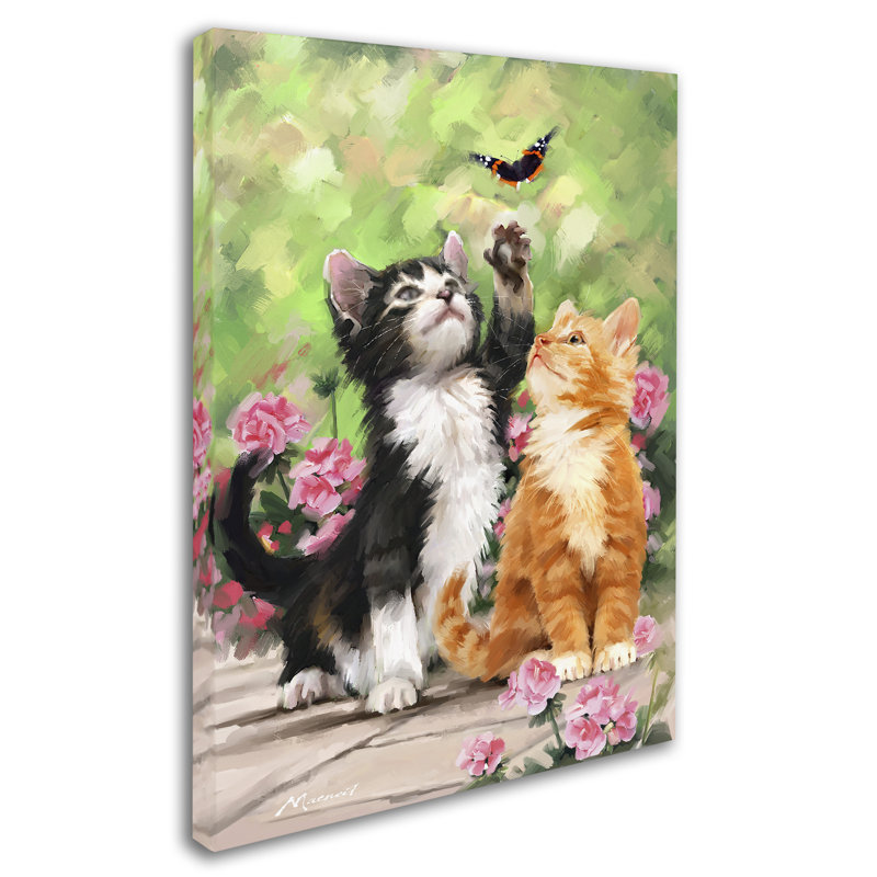 Armand 'Kittens' Print on Canvas, 32" H x 24" W x 2" D