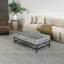 Table basse contemporaine en bois avec base en métal et plateau relevable au look naturel gris - option élégante