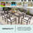 7 - Person Rectangular Acacia Wood Outdoor Dining Set with Cushions-1104361720