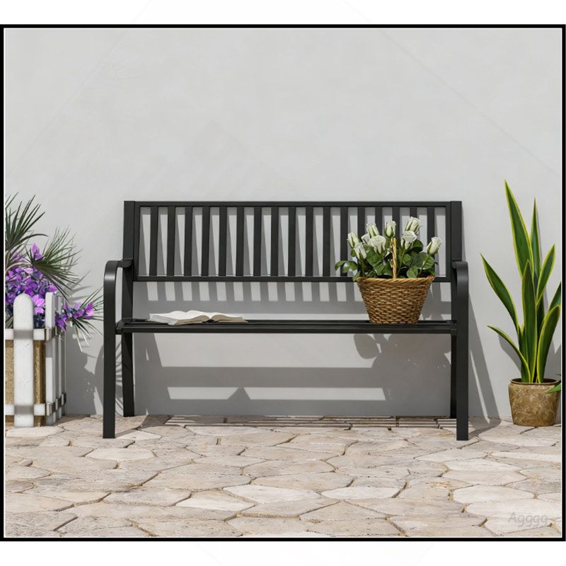 Banc de jardin extérieur, banc de patio