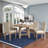 5 Piece Extendable Upholstered Dining Table Set, Kitchen Table Set, Round Table And Chairs,Round Table Top,dining table set,dining room set-1364158764-1357437754-1357437757