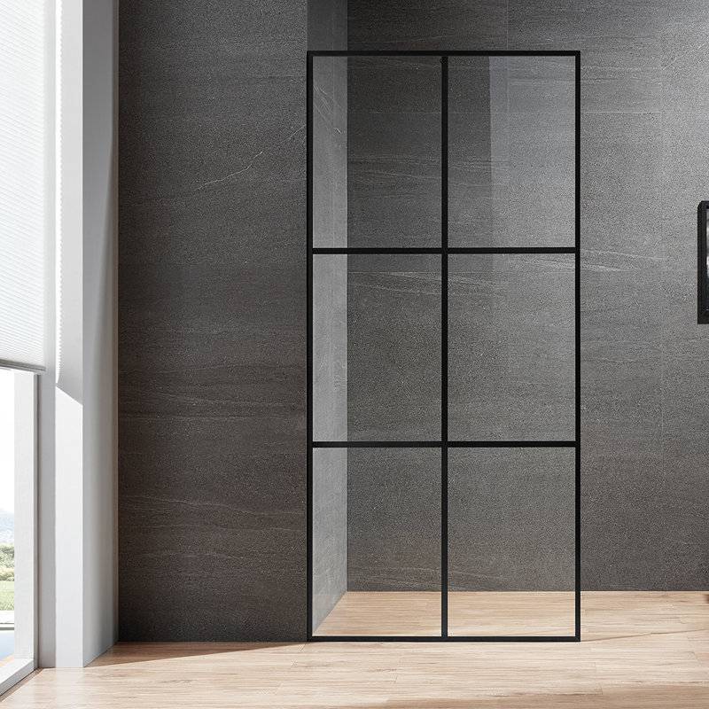 34'' W 74'' H Framed Rectangle Reversible Shower Enclosure