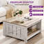 Table basse carrée avec rangement Vesely Farmhouse-1558767283
