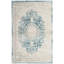 Tapis oriental en viscose bleu / beige Prager-21588800