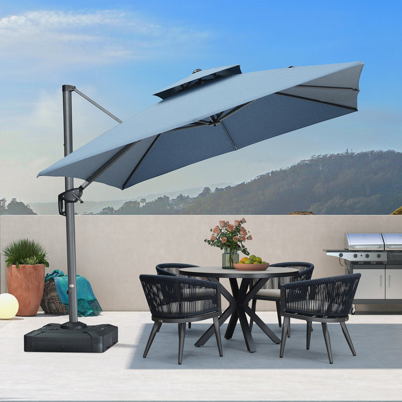 Parasol carré 10 po, Spectre denim