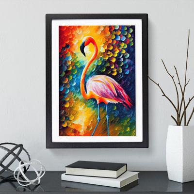 Flamingo Portrait No.1 - Framed Print