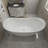 Free Standing Tub 59" x 30" Deep Soaking Bath Tub Acrylic Freestanding Bathtub J19 Soaker Tub
