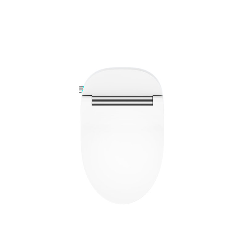 Toilette allongée à siège chauffant intelligent avec chasse d'eau réglable à température réglable et corps en céramique