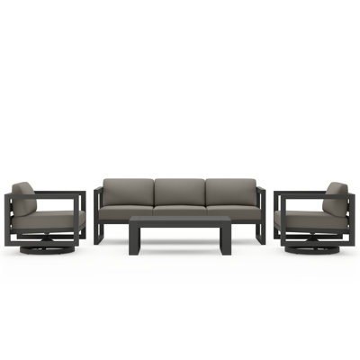 Avion 4 Piece Sofa Set With Swivel