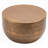Modern Round Aluminum Hammered Texturing Metal Drum Coffee Table, Hand-Stamped Iron-1080634110